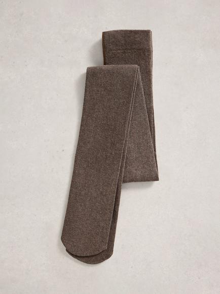 White Stuff Patty Plain Tights, Dark Brown - view 2, Dark Brown