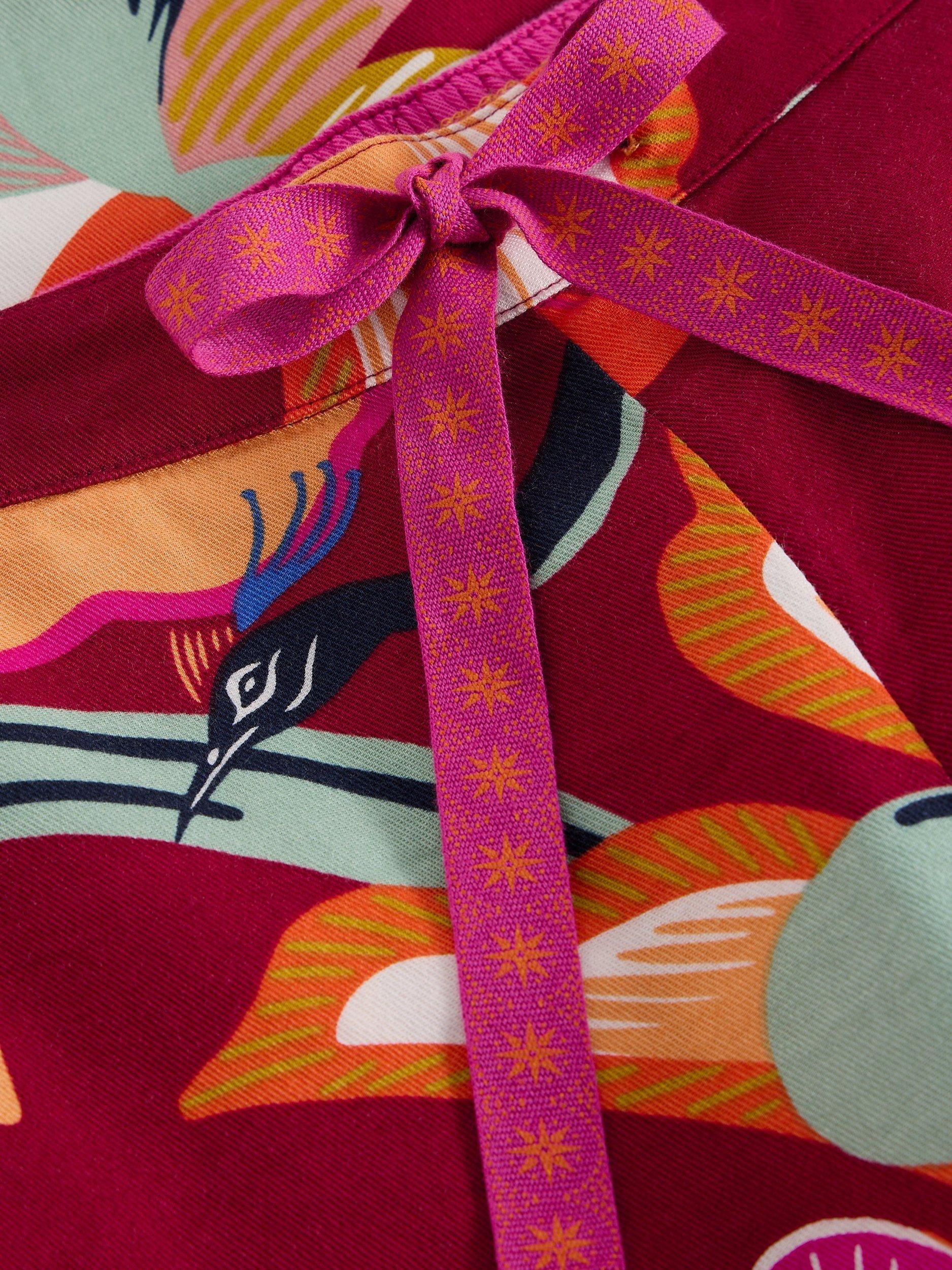 Product image 6 of 6, which shows White Stuff Nina Floral Pyjama Bottoms, Red/Multi, S Reg