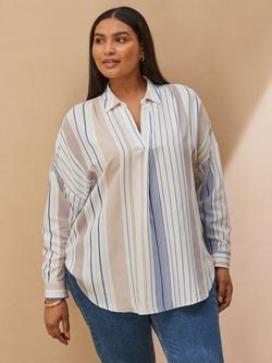 Live Unlimited Curve Multi Stripe Shirt, White/Multi, White/Multi