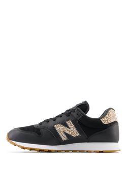 New Balance 500 Lace Up Trainers - view 2, Black/Multi