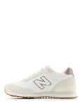 New Balance 515V3 Suede Blend Lace Up Trainers, Off White/Multi
