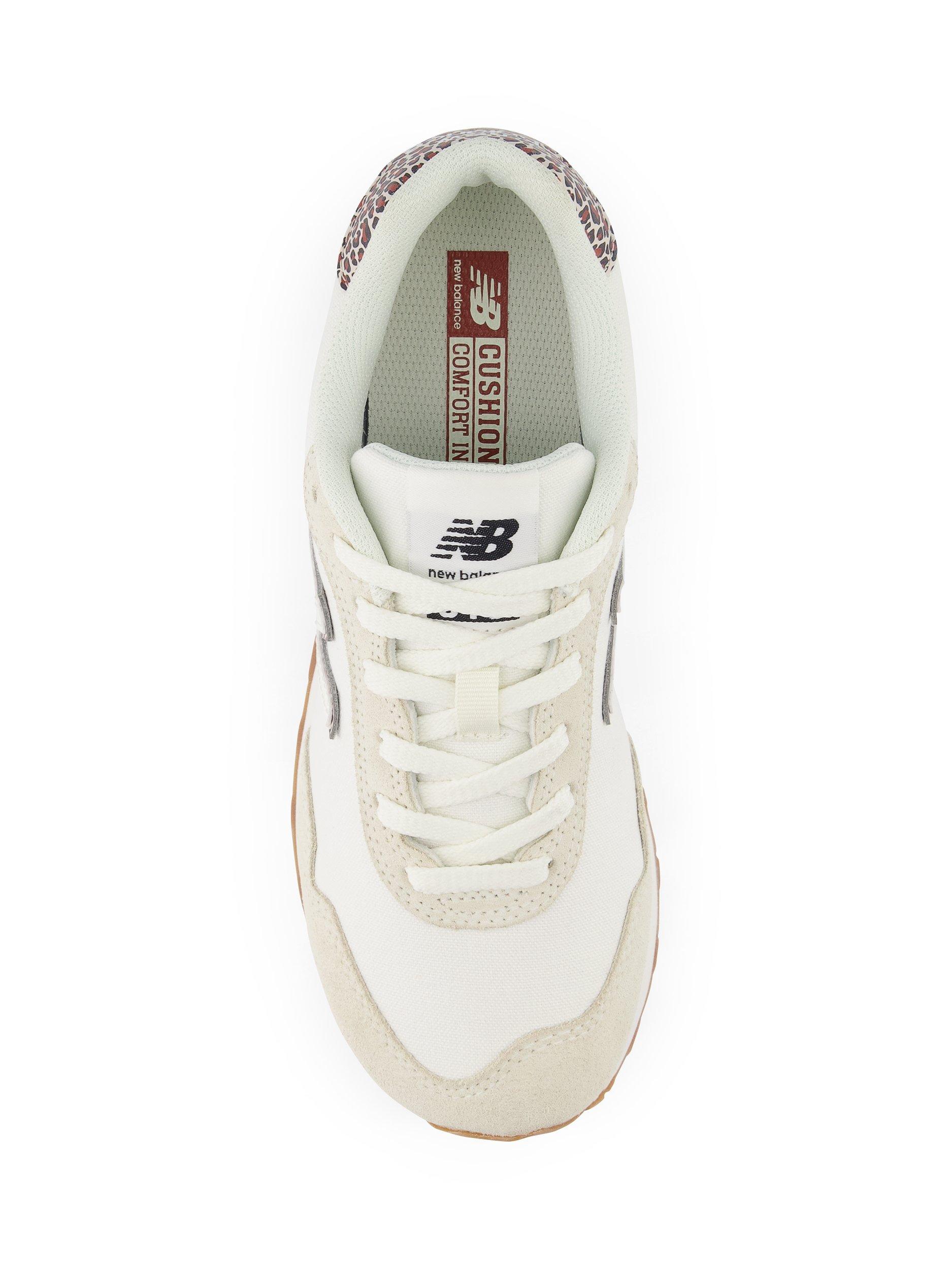 Product image 3 of 6, which shows New Balance 515V3 Suede Blend Lace Up Trainers, Off White/Multi, 4