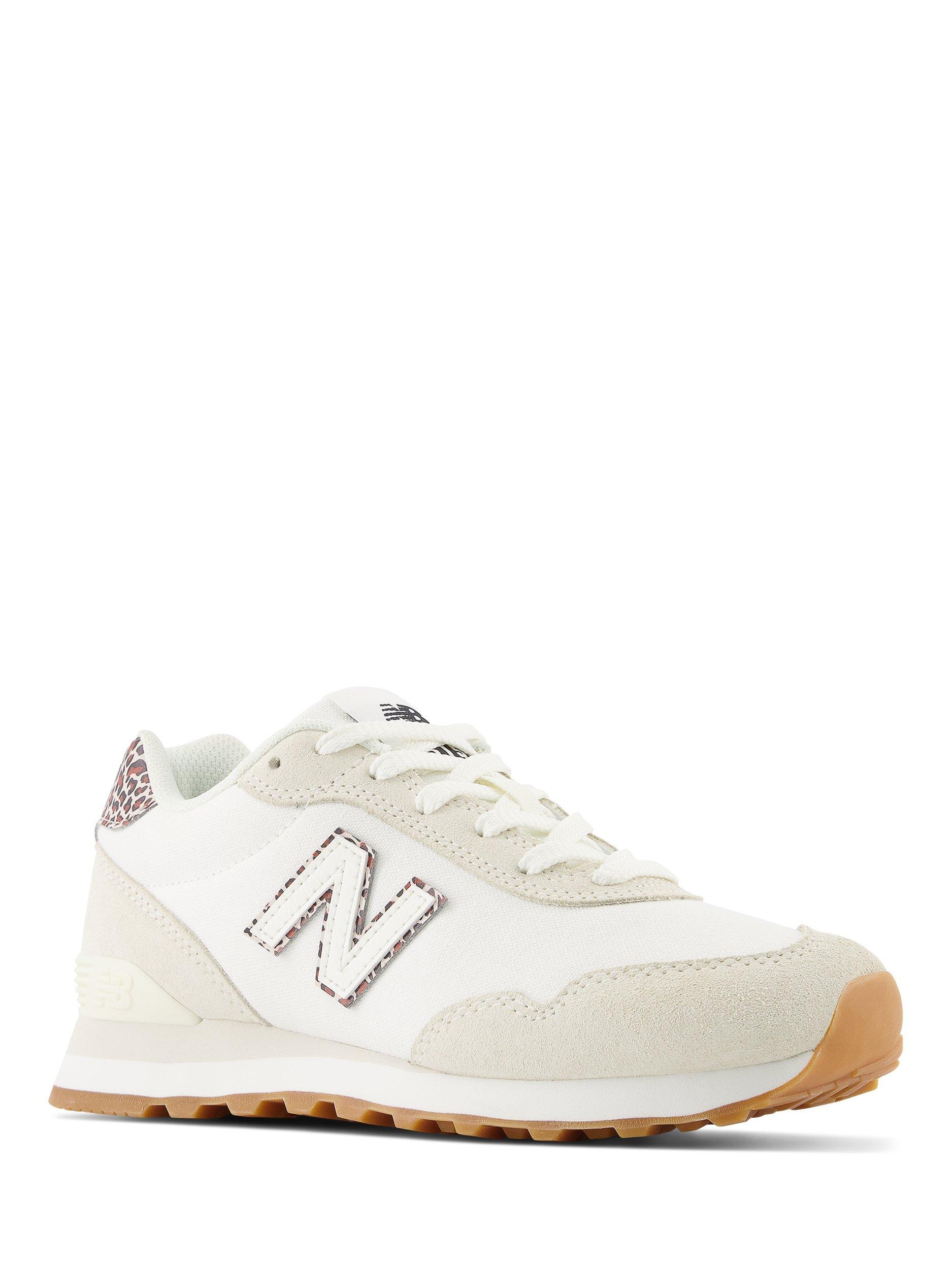 Product image 4 of 6, which shows New Balance 515V3 Suede Blend Lace Up Trainers, Off White/Multi, 4