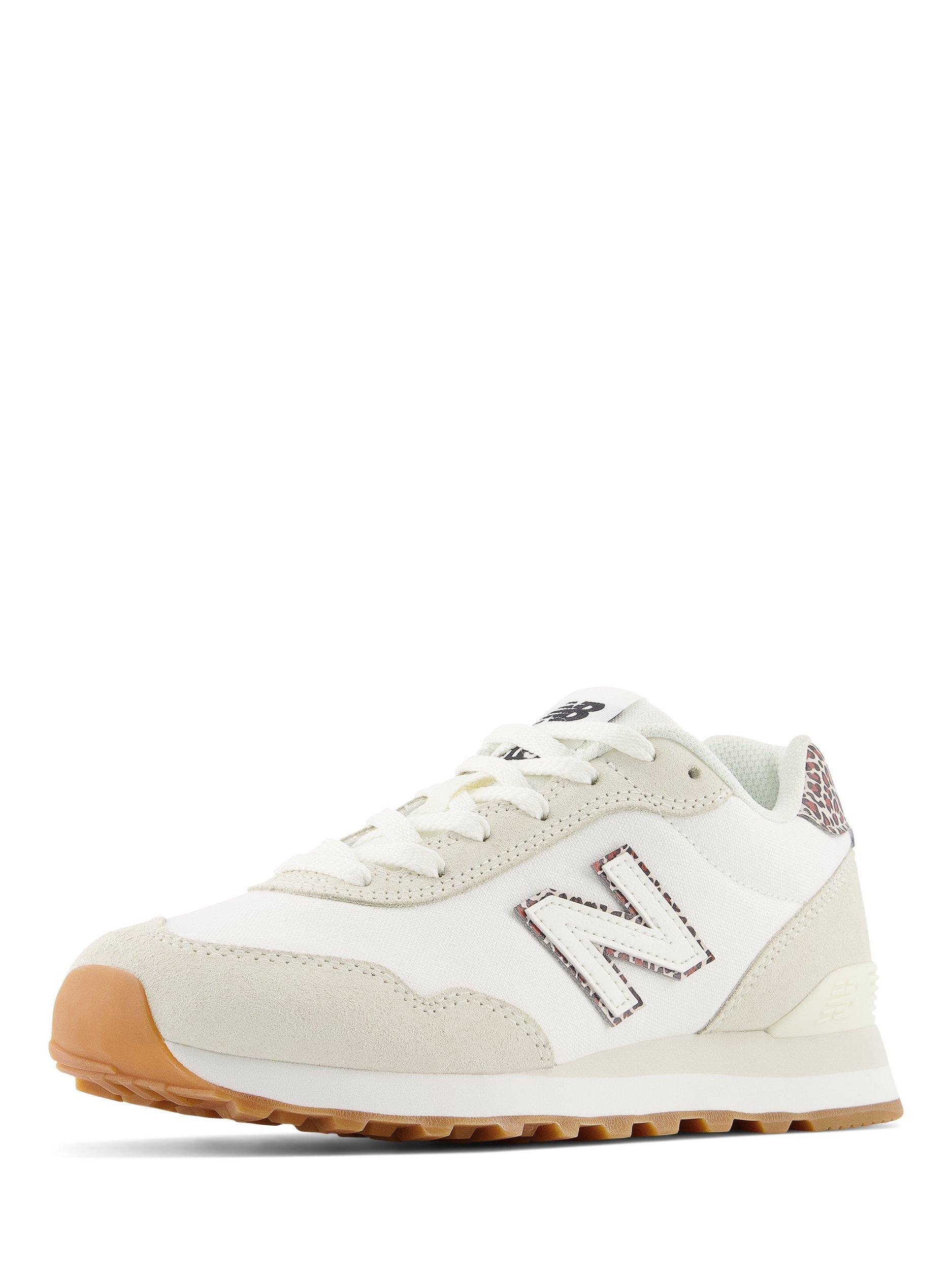 Product image 6 of 6, which shows New Balance 515V3 Suede Blend Lace Up Trainers, Off White/Multi, 4