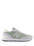 New Balance 515V3 Suede Blend Lace Up Trainers, Green/Multi