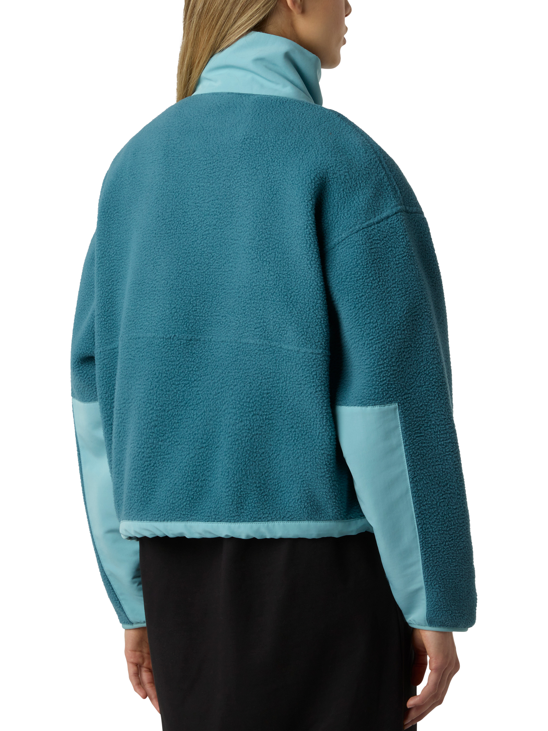 Product image 2 of 5, which shows The North Face Yumiori Colour Block 1/2 Zip Fleece, Space/Blue Eclipse, S