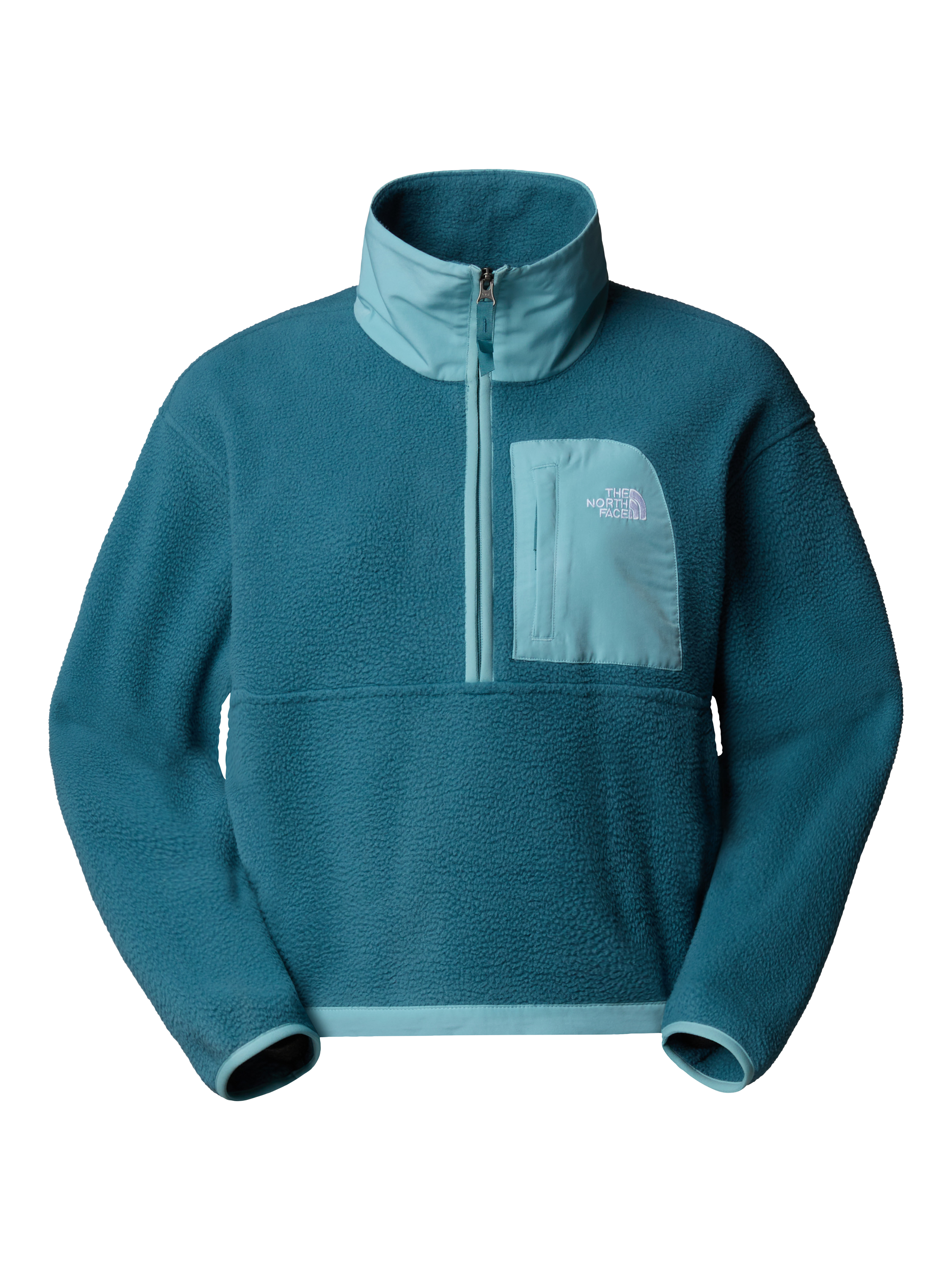 Product image 3 of 5, which shows The North Face Yumiori Colour Block 1/2 Zip Fleece, Space/Blue Eclipse, S
