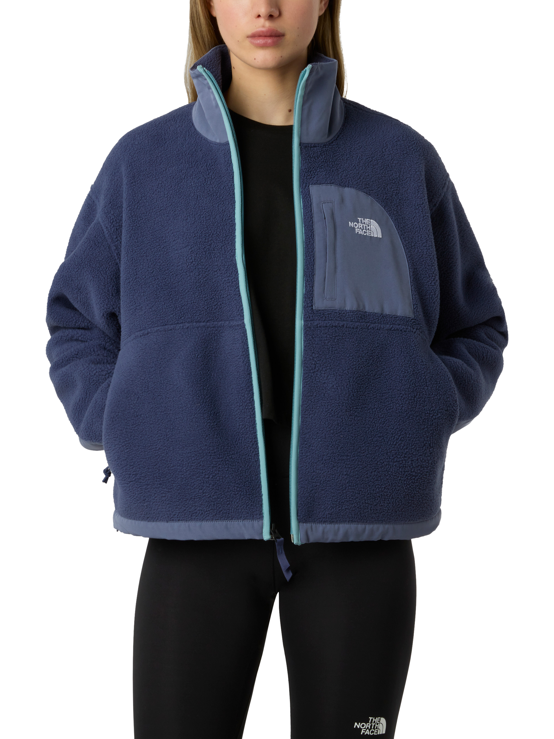 The North Face Yumiori Colour Block Zip Fleece, Lunar Blue/Twilight