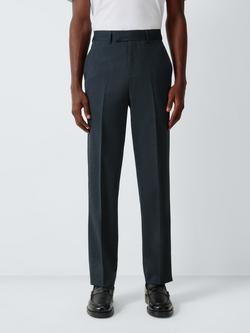 John Lewis Washable Wool Blend Regular Fit Suit Trousers, Charcoal, Charcoal