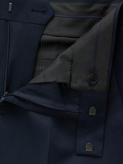 John Lewis Washable Wool Blend Suit Trousers, Navy - view 2, Navy