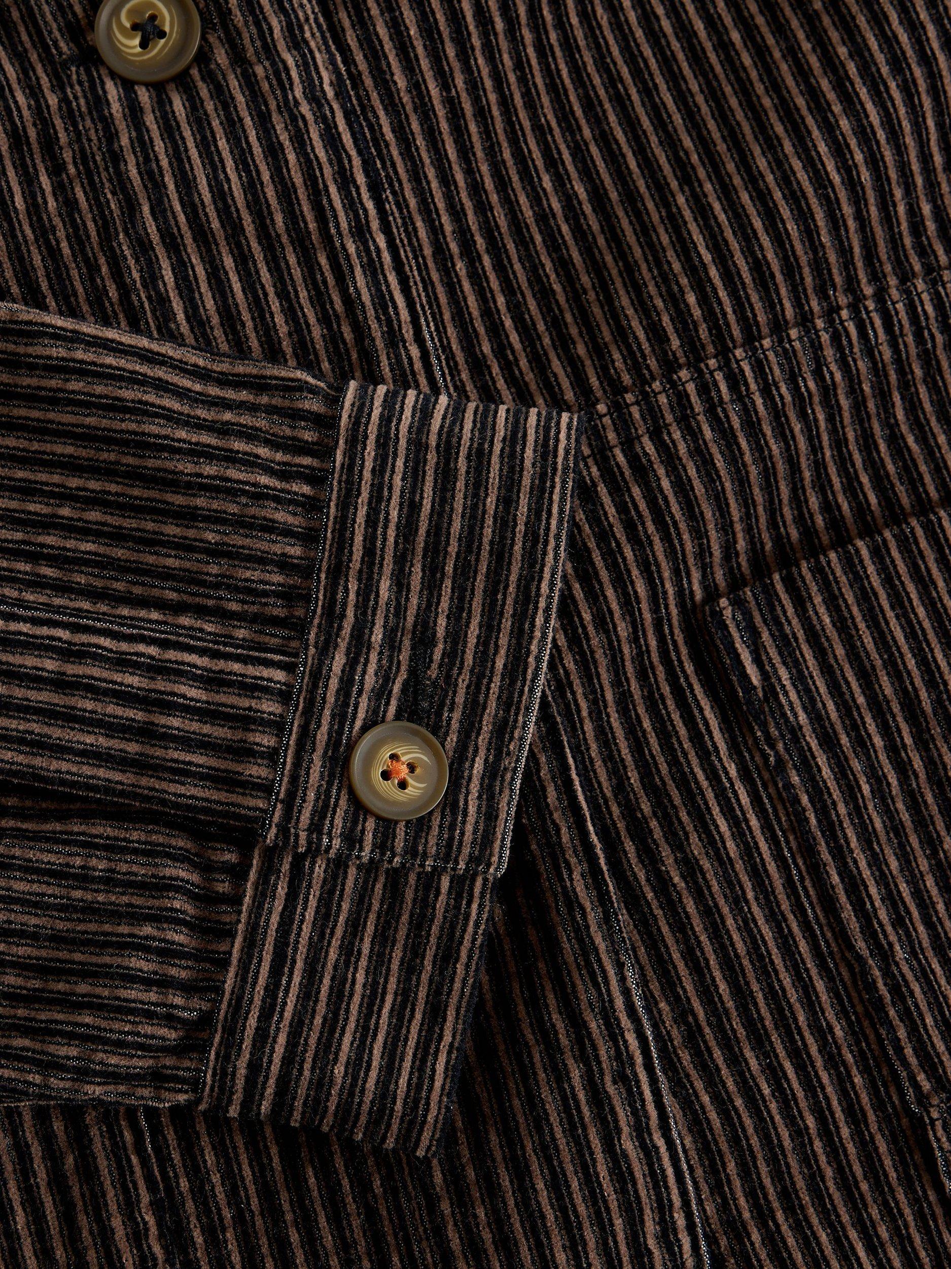 Product image 6 of 6, which shows White Stuff Carrie Cotton Striped Blazer, Black/Multi, 6