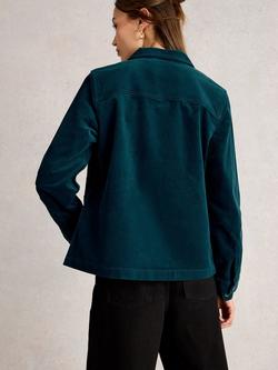 White Stuff Carrie Velvet Jacket - view 2, Dk Teal