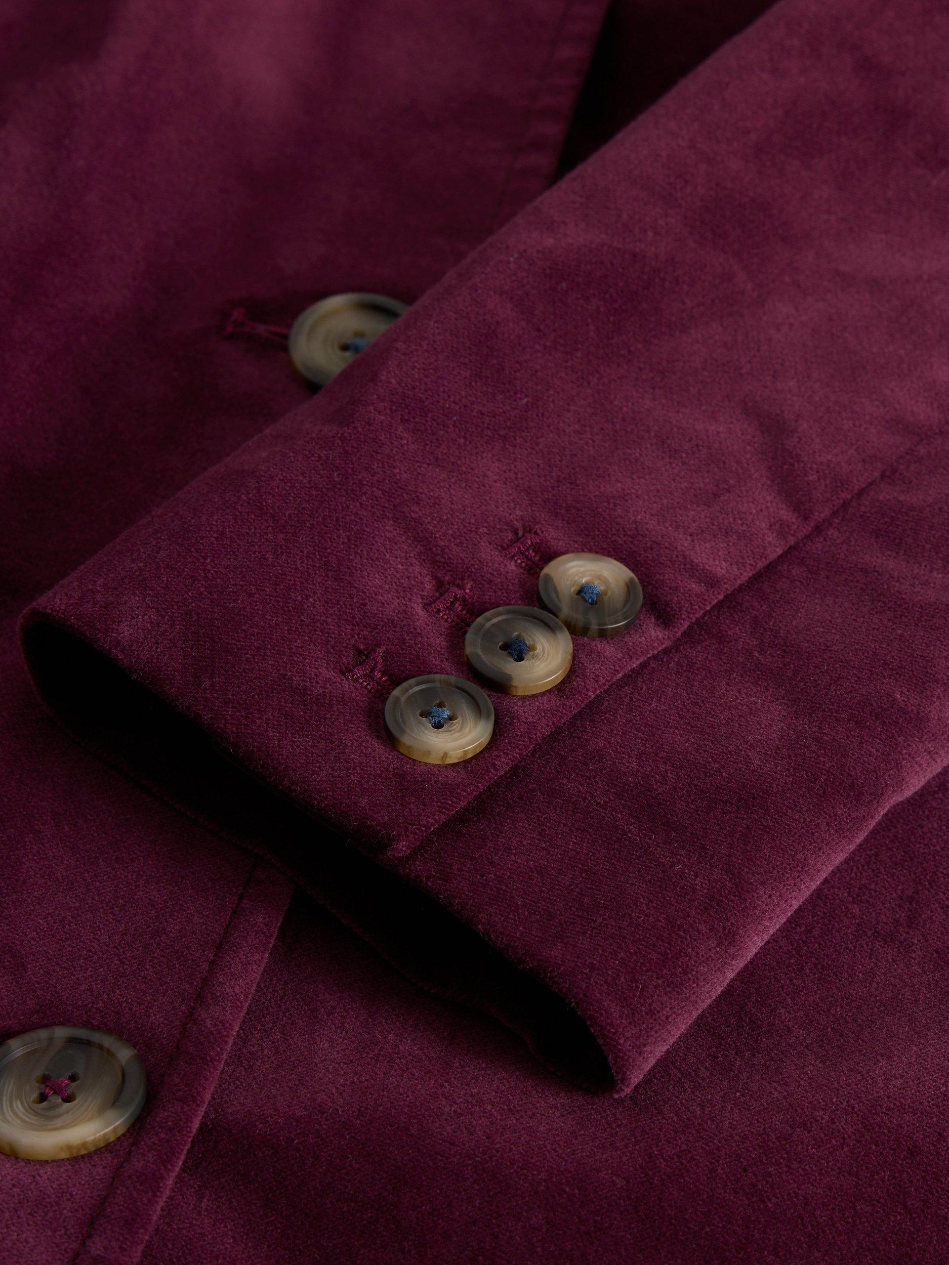Product image 6 of 6, which shows White Stuff Karla Funnel Neck Overcoat, Plum, 6