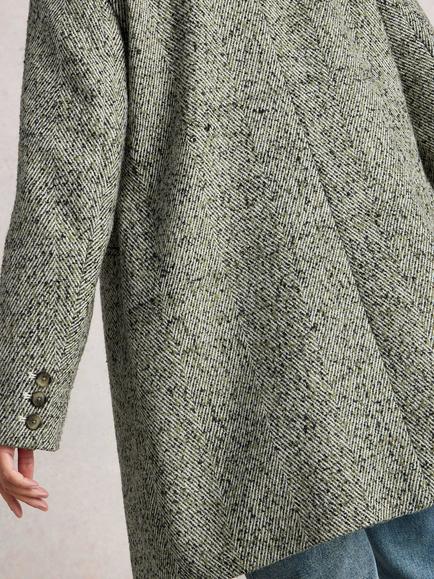 White Stuff Karla Longline Overcoat, Grey - view 2, Grey