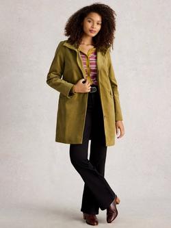 White Stuff Karla Coat, Khaki Green