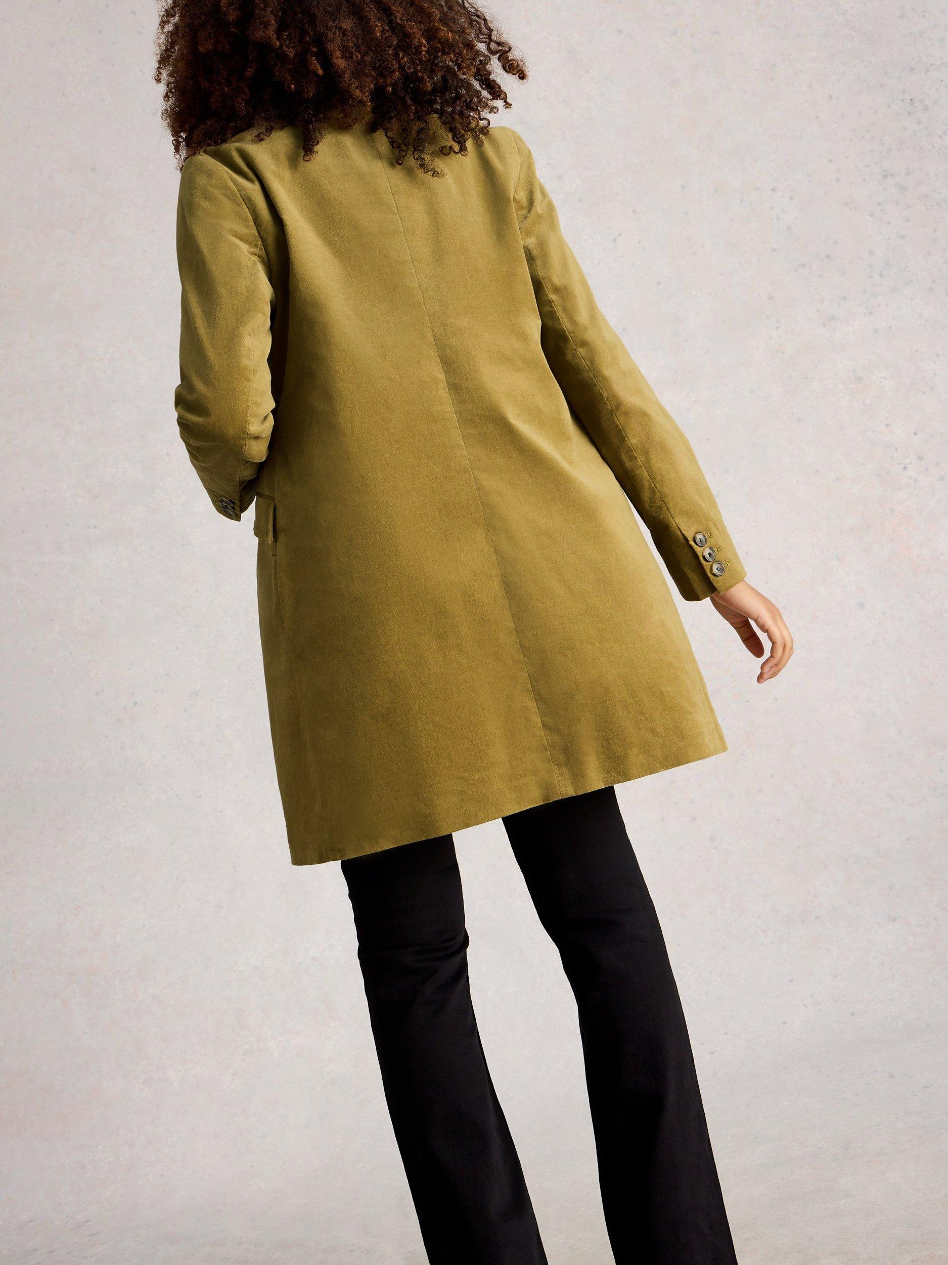 Product image 2 of 6, which shows White Stuff Karla Coat, Khaki Green, 6