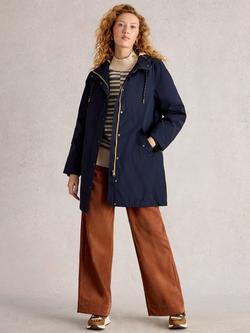 White Stuff Willow Waterproof Coat, Dark Navy, Dark Navy