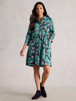 White Stuff Everly Floral Jersey Dress, Navy/Multi, Navy/Multi