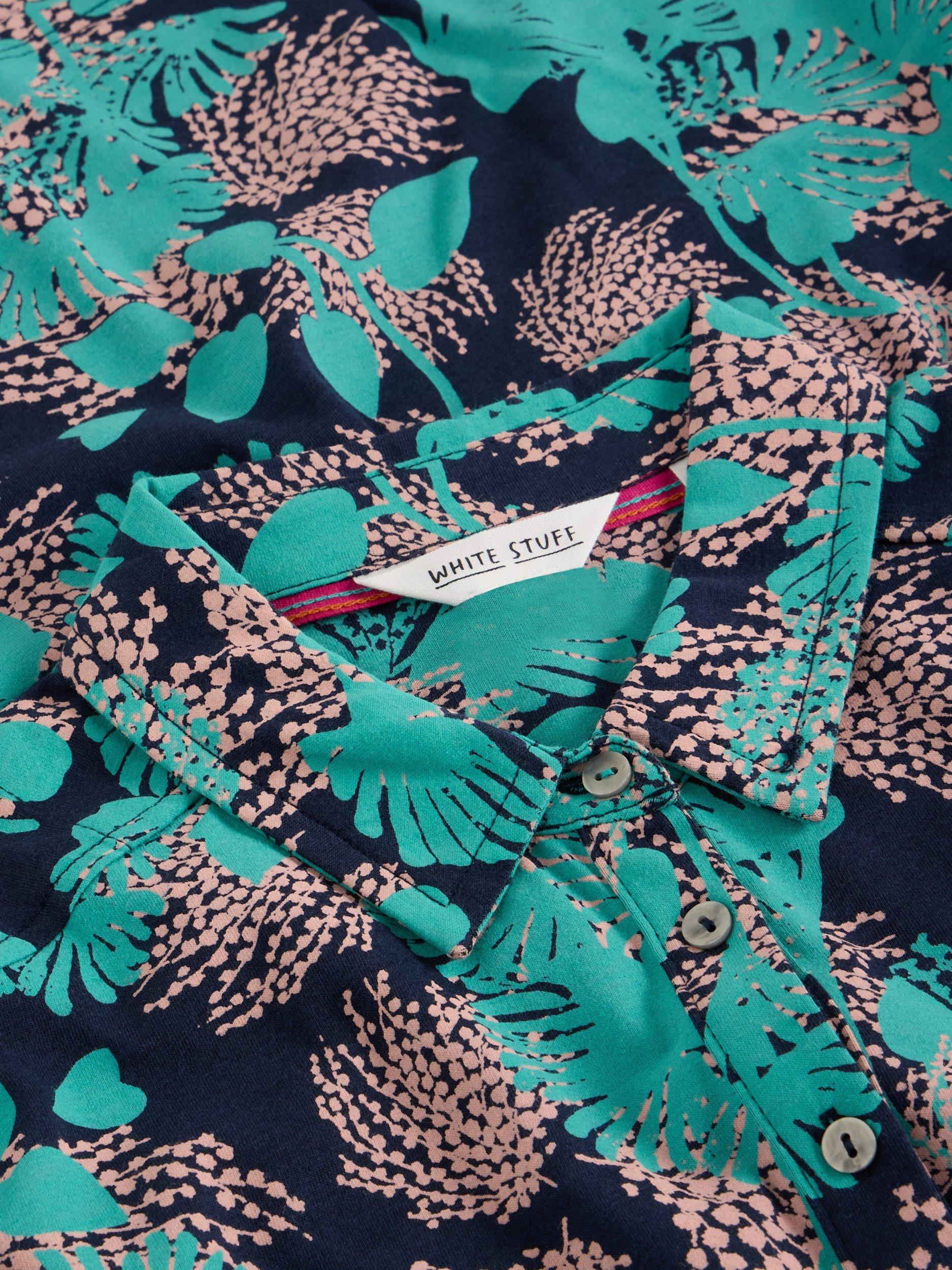 Product image 6 of 6, which shows White Stuff Everly Floral Jersey Dress, Navy/Multi, 6