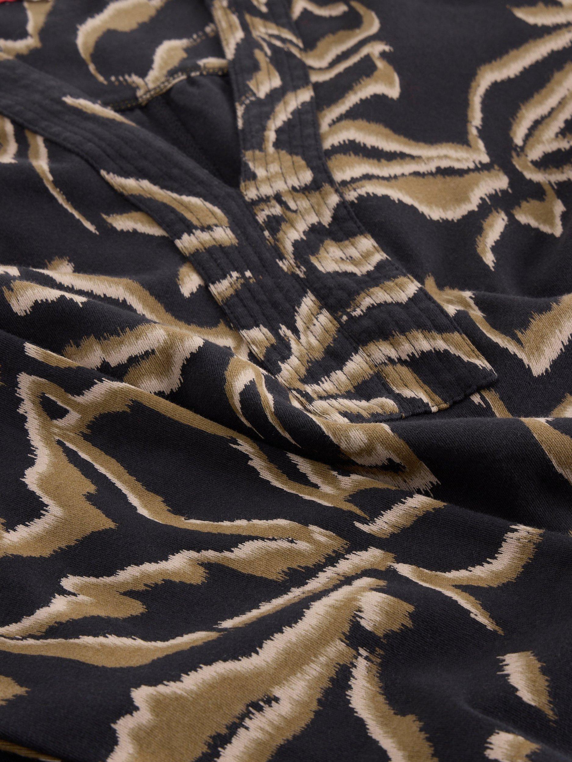 Product image 6 of 6, which shows White Stuff June Cotton Midi Dress, Black/Multi, 6