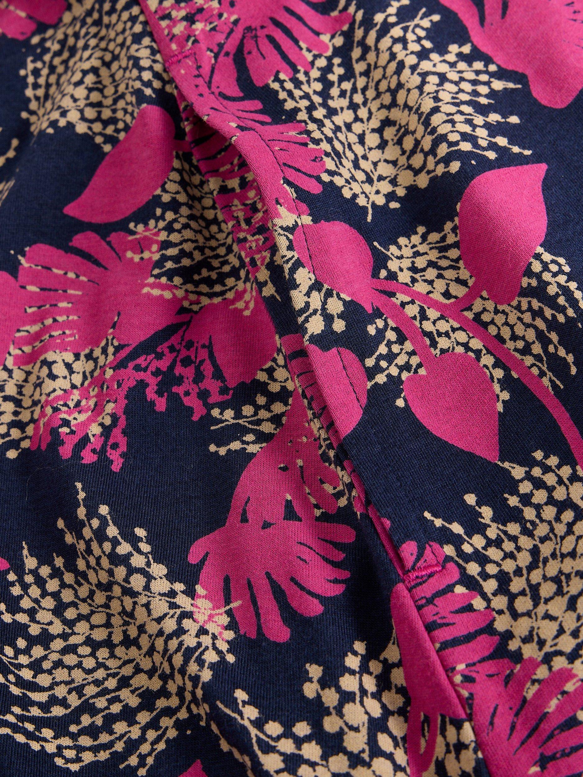 Product image 6 of 6, which shows White Stuff Madeline Abstract Jersey Dress, Pink/Multi, 6