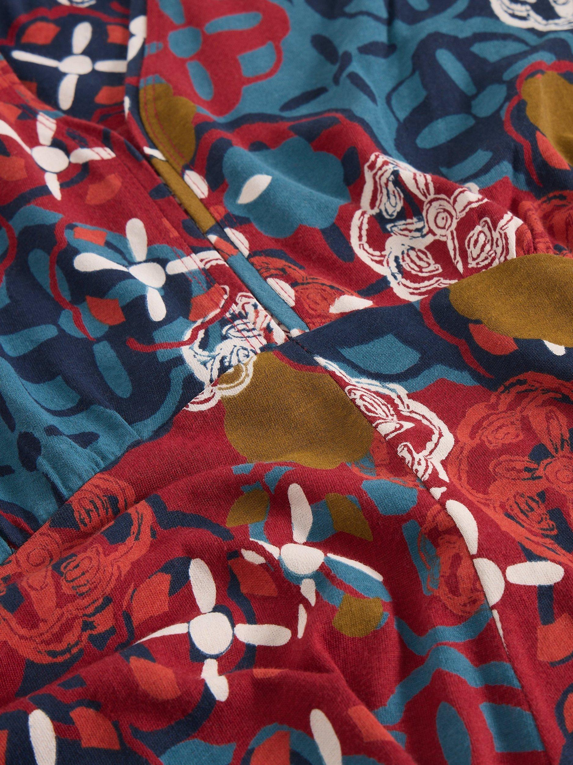 Product image 6 of 6, which shows White Stuff Megan Abstract Jersey Dress, Multi, 6