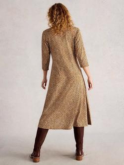 White Stuff Rua Jersey Shirt Dress, Yellow/Multi - view 2, Yellow/Multi