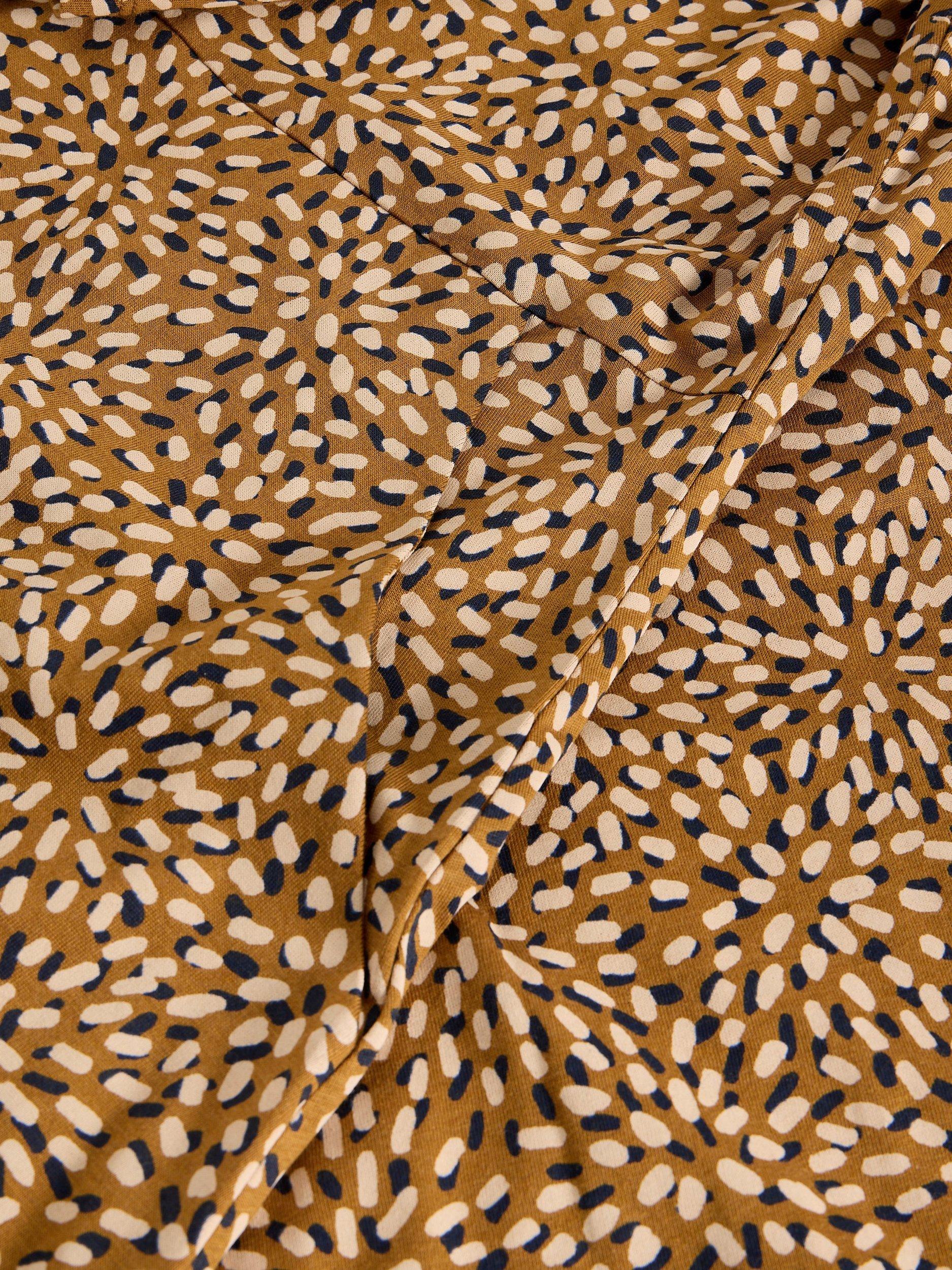 Product image 6 of 6, which shows White Stuff Rua Jersey Shirt Dress, Yellow/Multi, 8