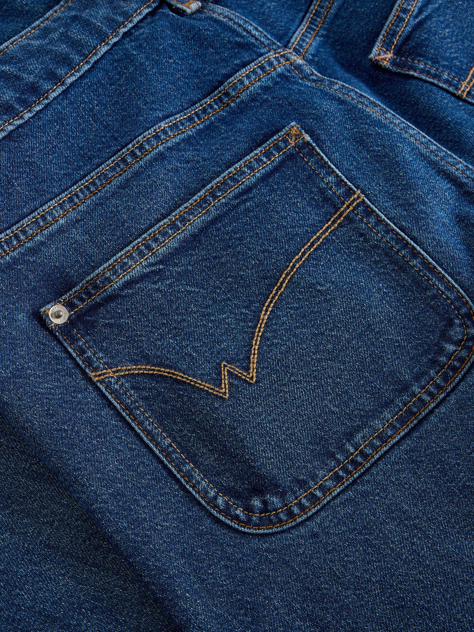 Product image 6 of 6, which shows White Stuff Tia Cotton Blend Wide Leg Denim Jeans, Dk Denim, 6S