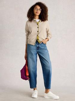 White Stuff Kitty Pure Cashmere Cardigan, Light Natural, Light Natural