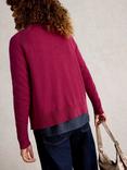 White Stuff Lulu Cotton Long Sleeve Crew Neck Cardigan