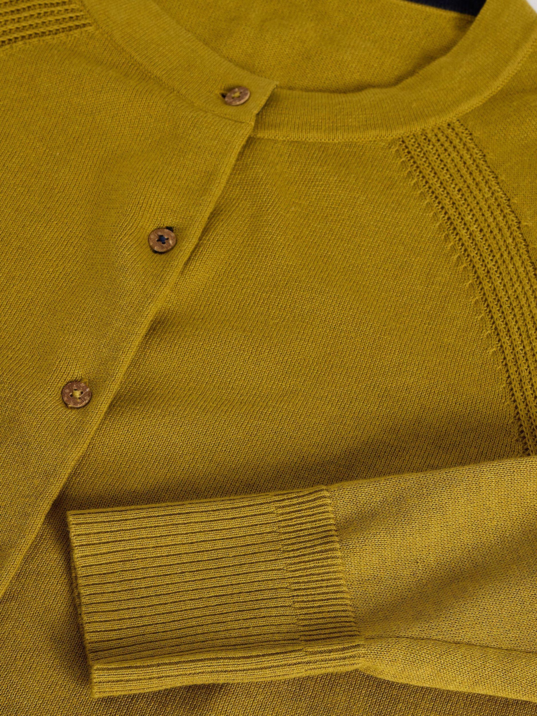 Product image 6 of 6, which shows White Stuff Lulu Fine Knit Crew Neck Cardigan, Mid Chart, 8