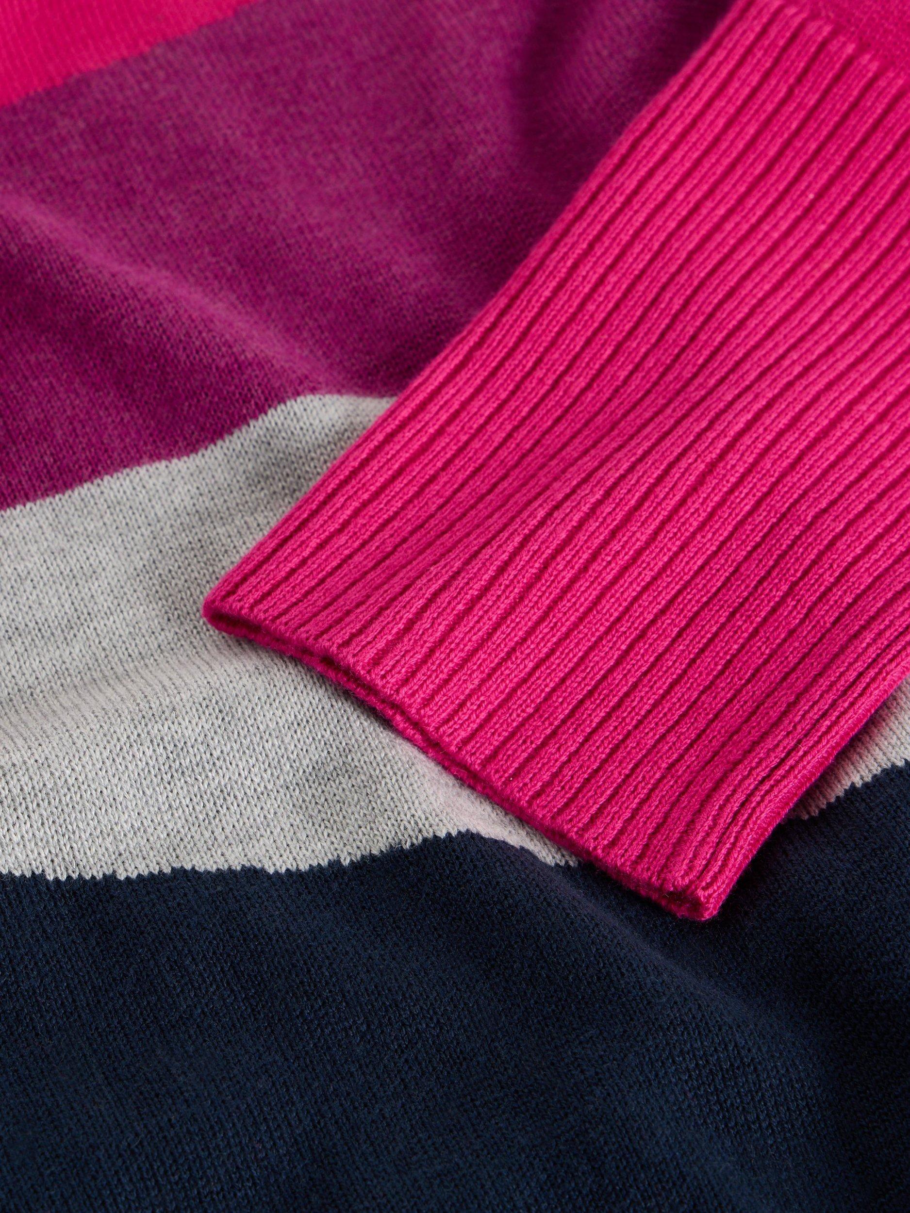 Product image 2 of 6, which shows White Stuff Olive Abstract Jumper, Plum/Multi, 10