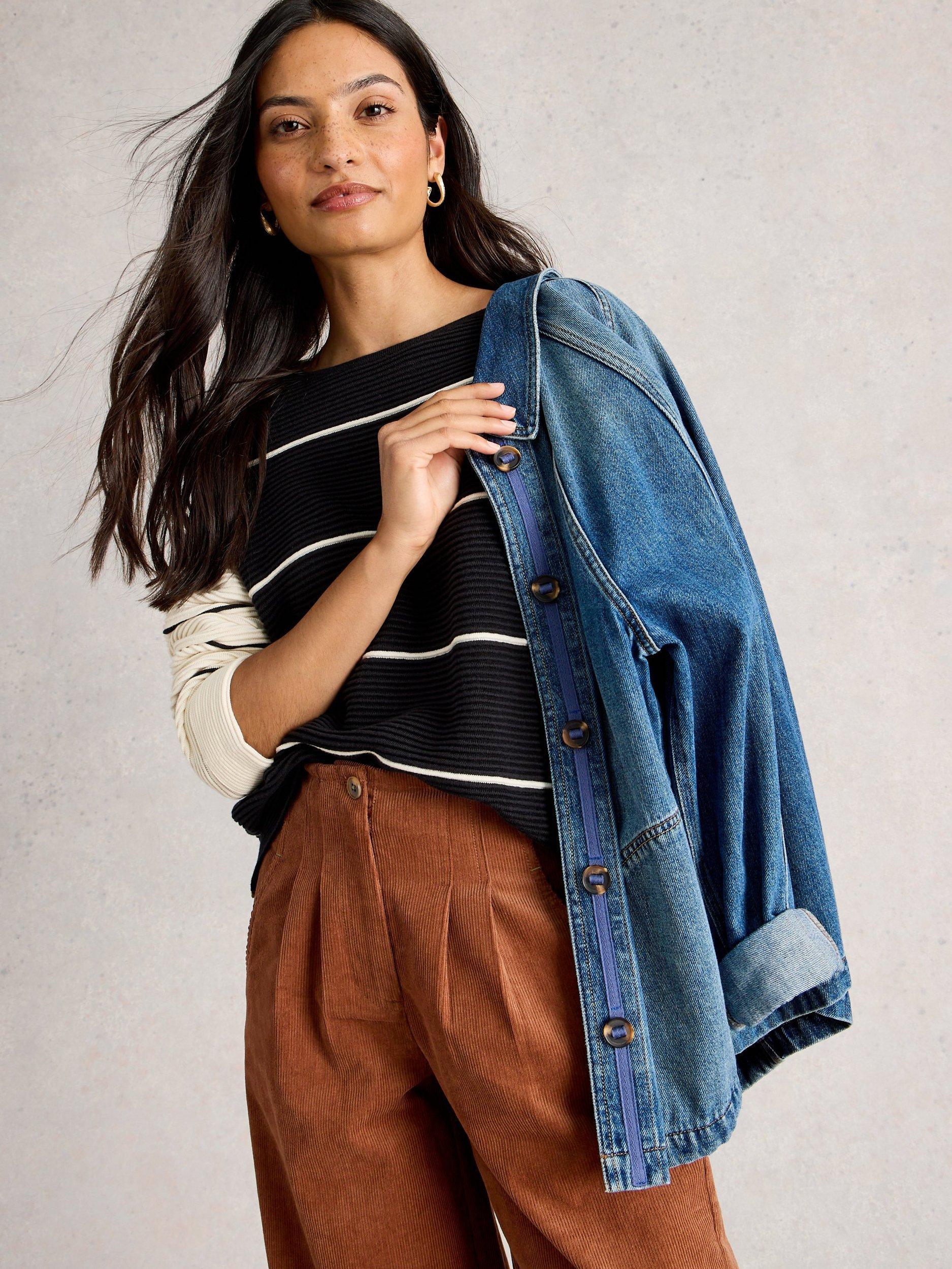 Product image 3 of 6, which shows White Stuff Jana Jumper, Black/Multi, 10