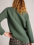 White Stuff Jana Cotton Long Sleeve Crew Neck Jumper