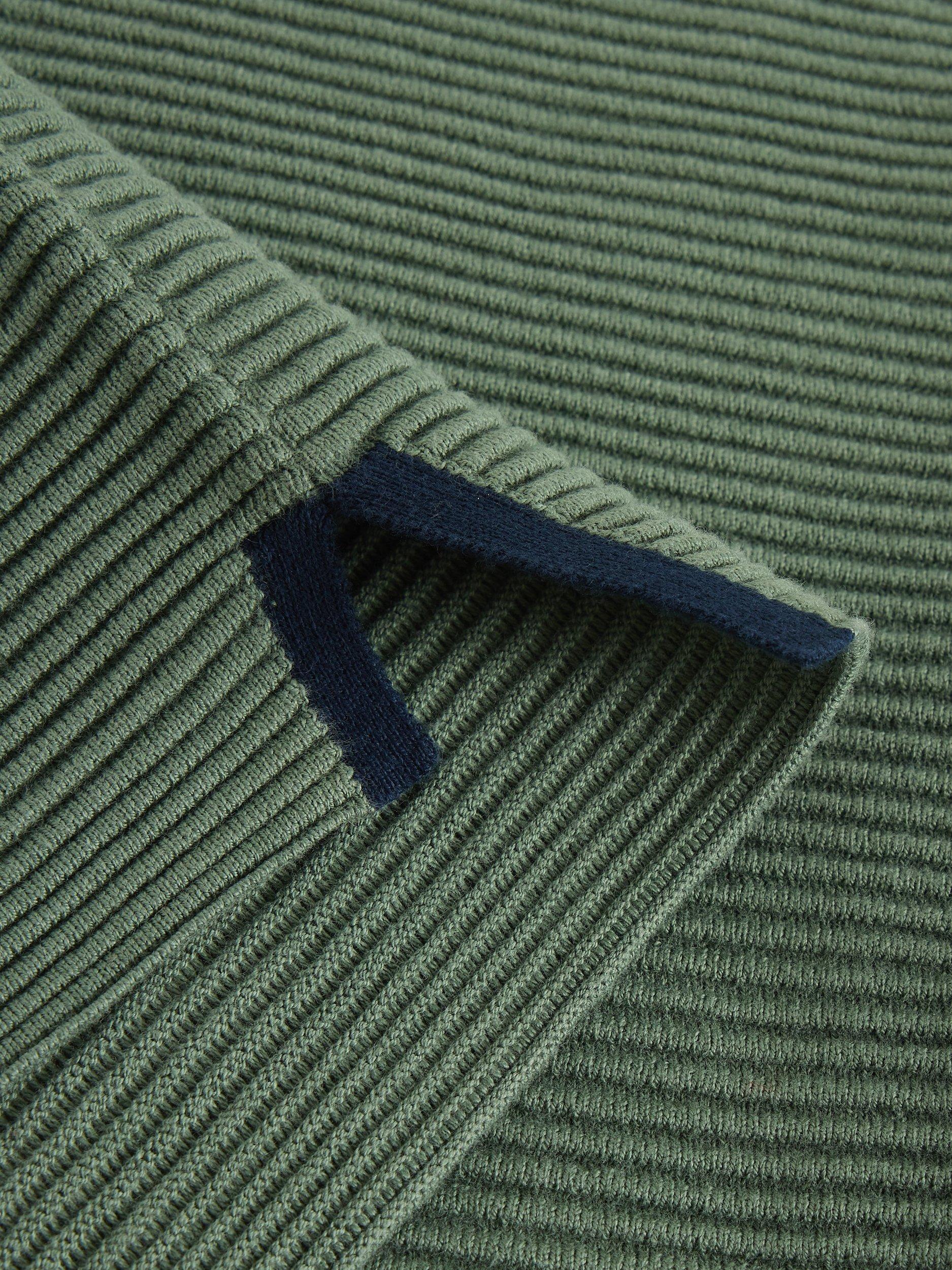 Product image 6 of 6, which shows White Stuff Jana Cotton Long Sleeve Crew Neck Jumper, Khaki, 6