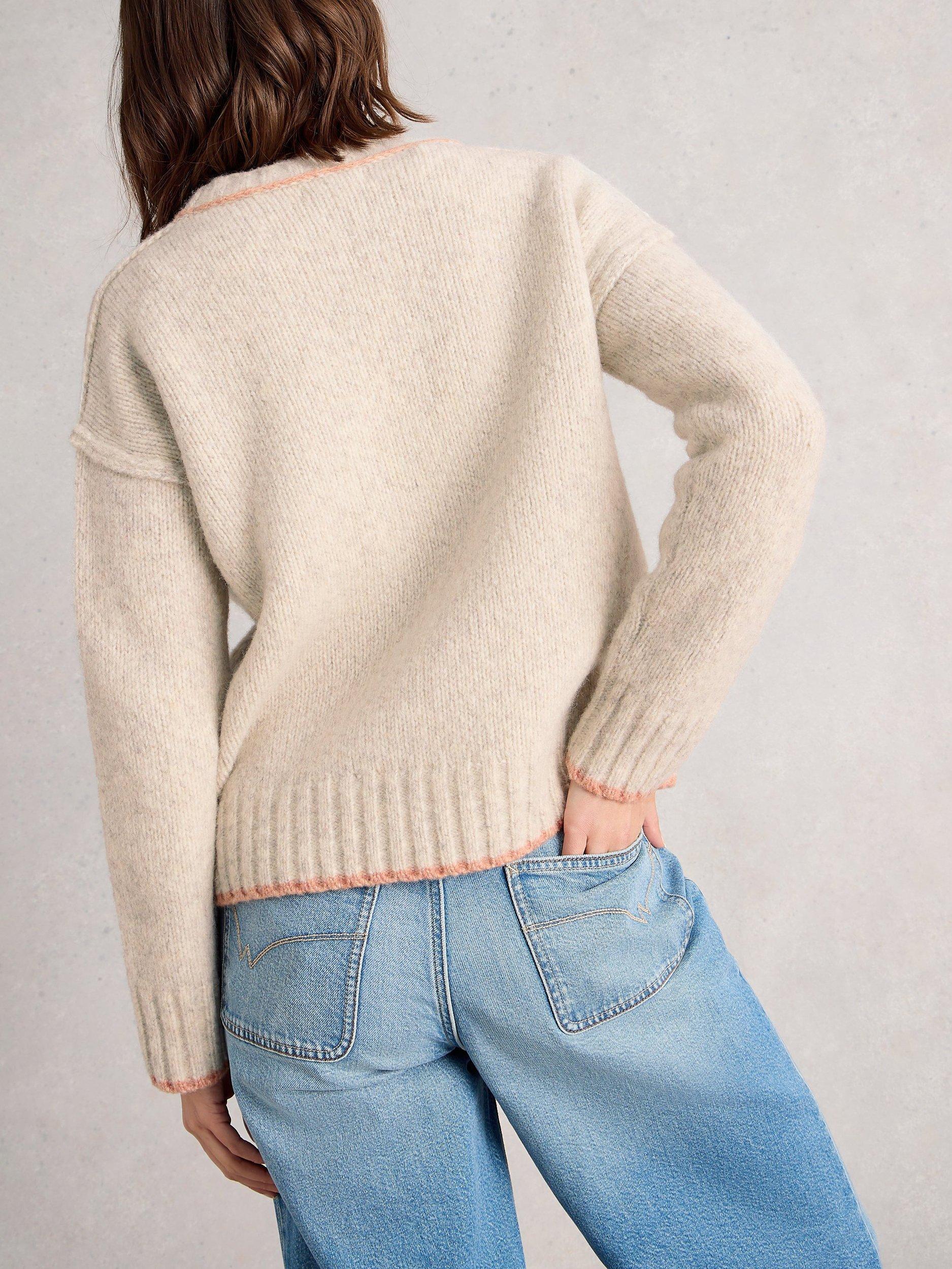 Product image 2 of 6, which shows White Stuff Justine Jumper, Natural, 18