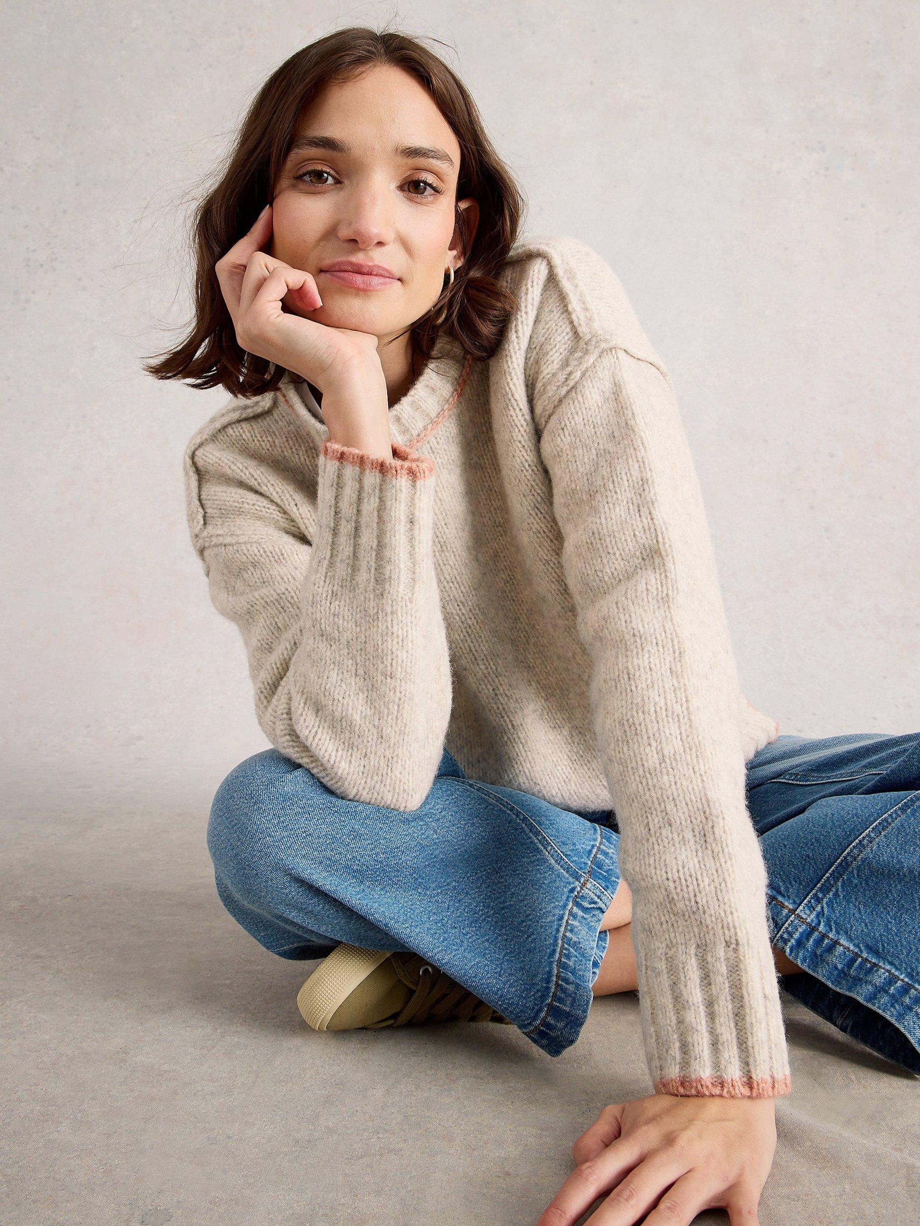 Product image 4 of 6, which shows White Stuff Justine Jumper, Natural, 18
