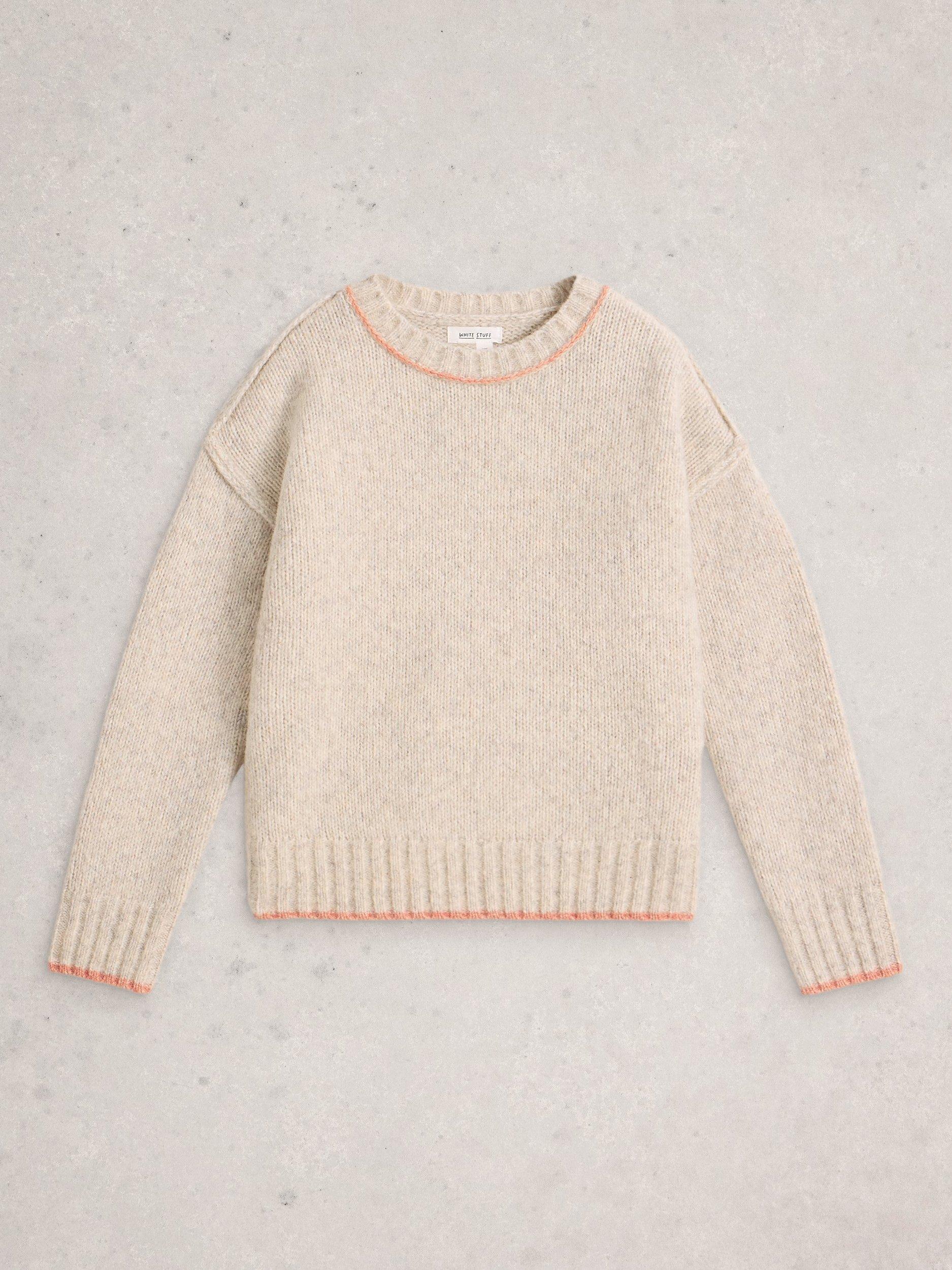 Product image 5 of 6, which shows White Stuff Justine Jumper, Natural, 18