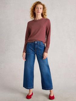 White Stuff Katie Stripe Jumper, Red/Multi, Red/Multi