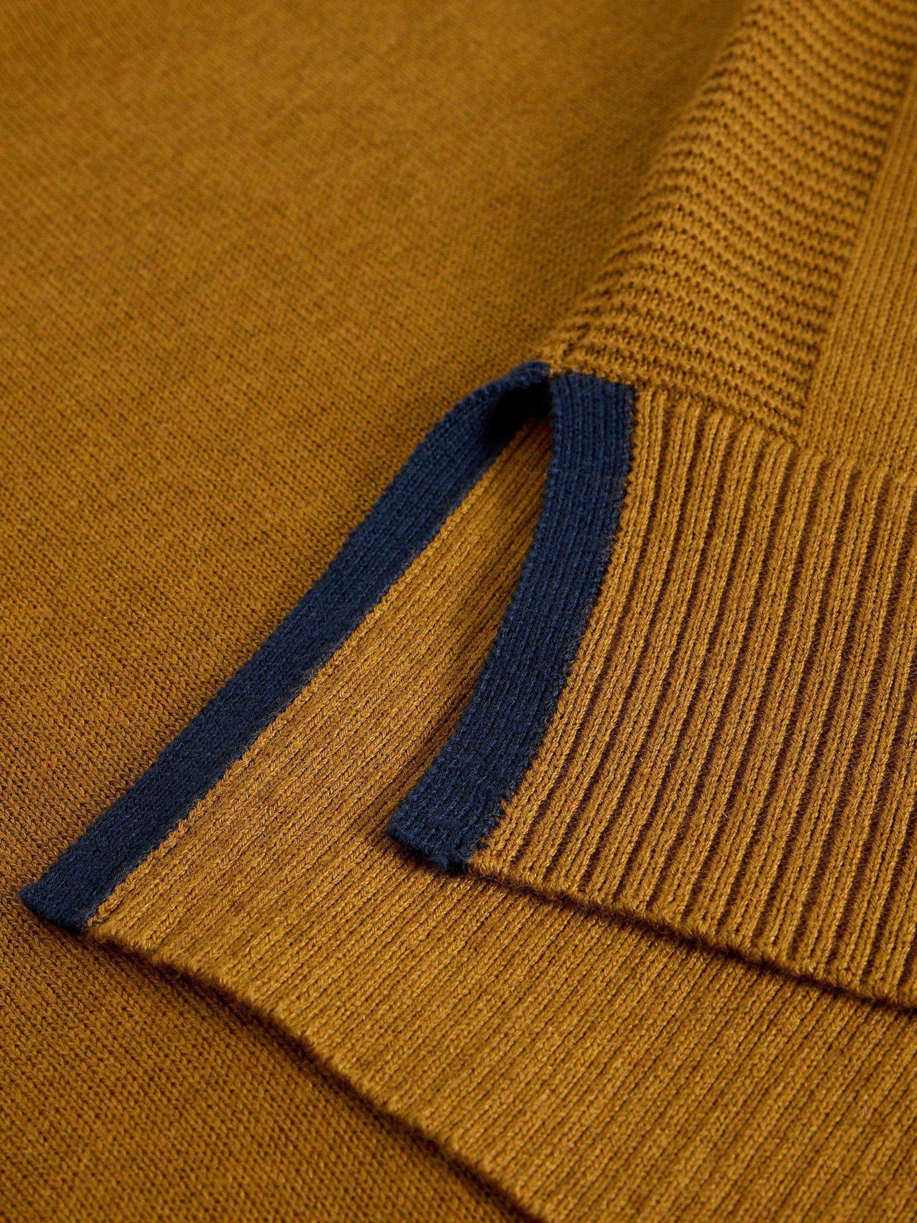 Product image 6 of 6, which shows White Stuff Olive Contrast Trim Jumper, Dark Chartreuse, 8