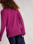 White Stuff Olive Colour Block Jumper, Dark Plum