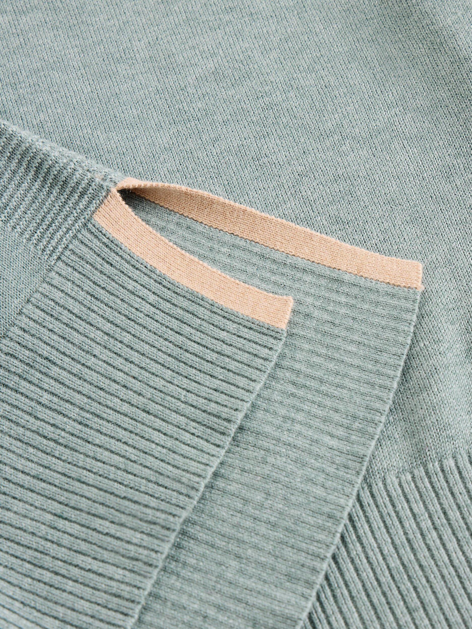 Product image 6 of 6, which shows White Stuff Olive Organic Cotton Blend Jumper, Dus Green, 6