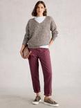 White Stuff Textured Yarn V-Neck Jumper