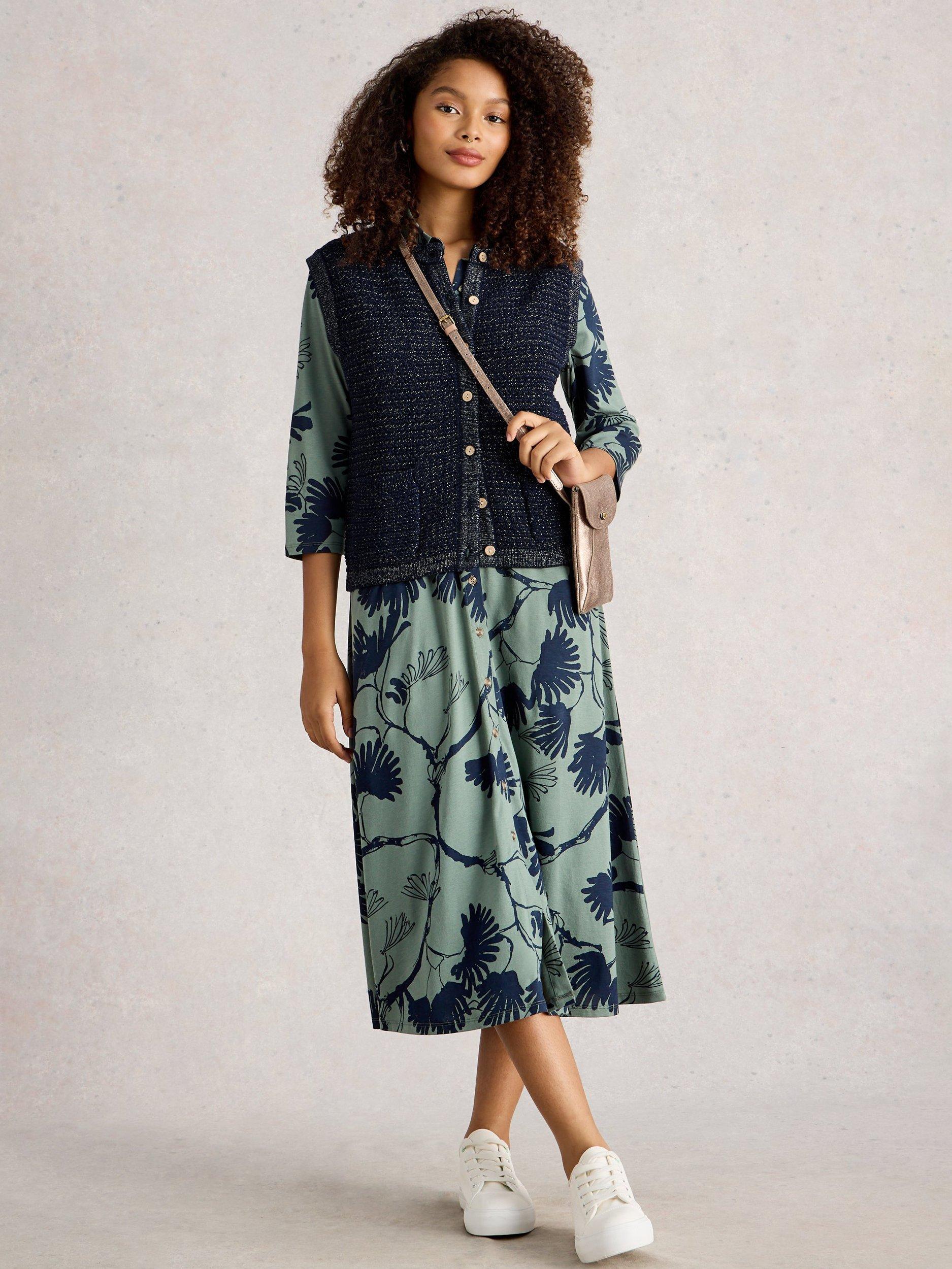 Product image 1 of 6, which shows White Stuff Belle Sparkle Tank Top, Dark Navy, 6