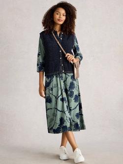 White Stuff Belle Sparkle Tank Top, Dark Navy, Dark Navy