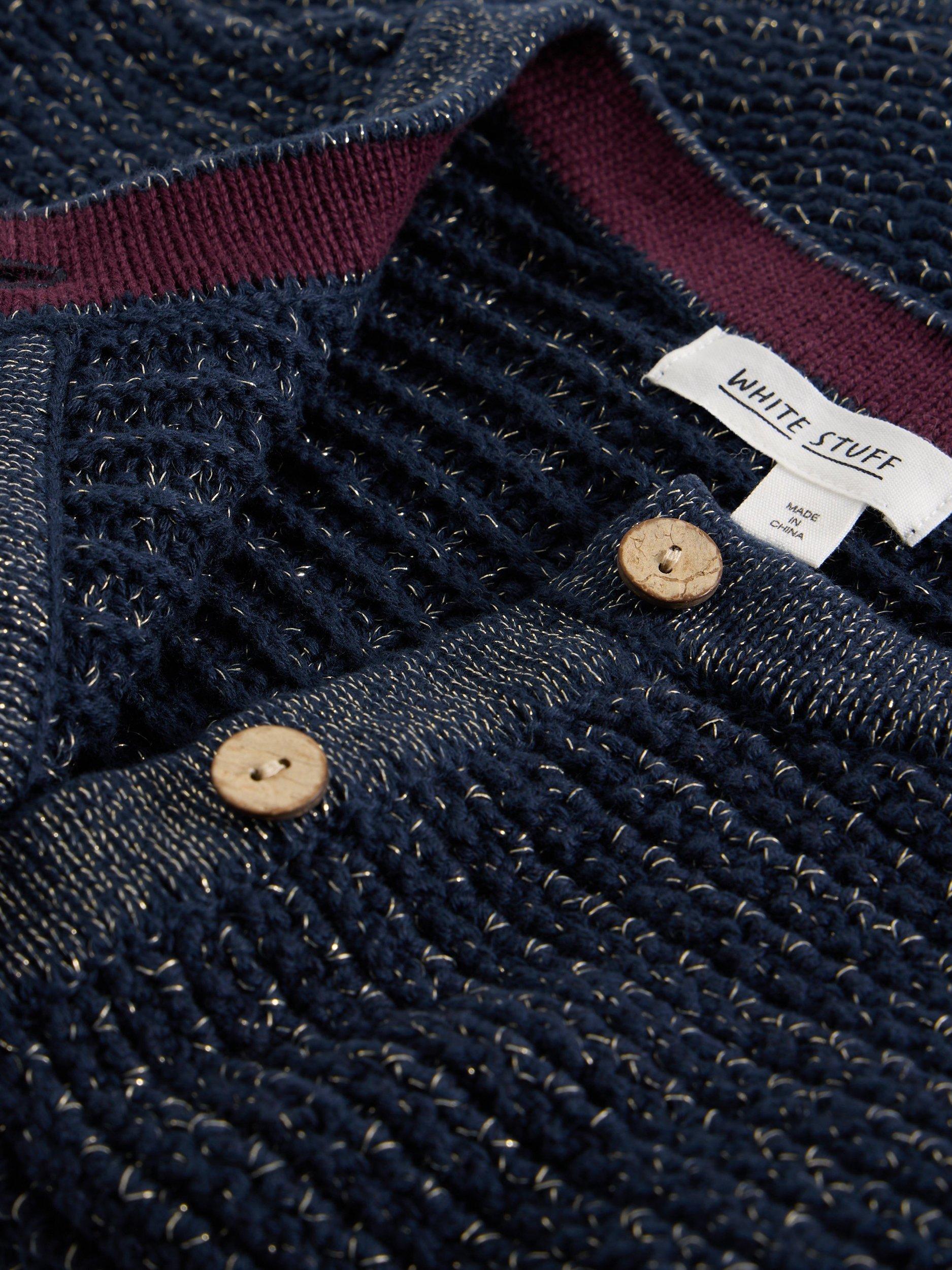 Product image 6 of 6, which shows White Stuff Belle Sparkle Tank Top, Dark Navy, 6