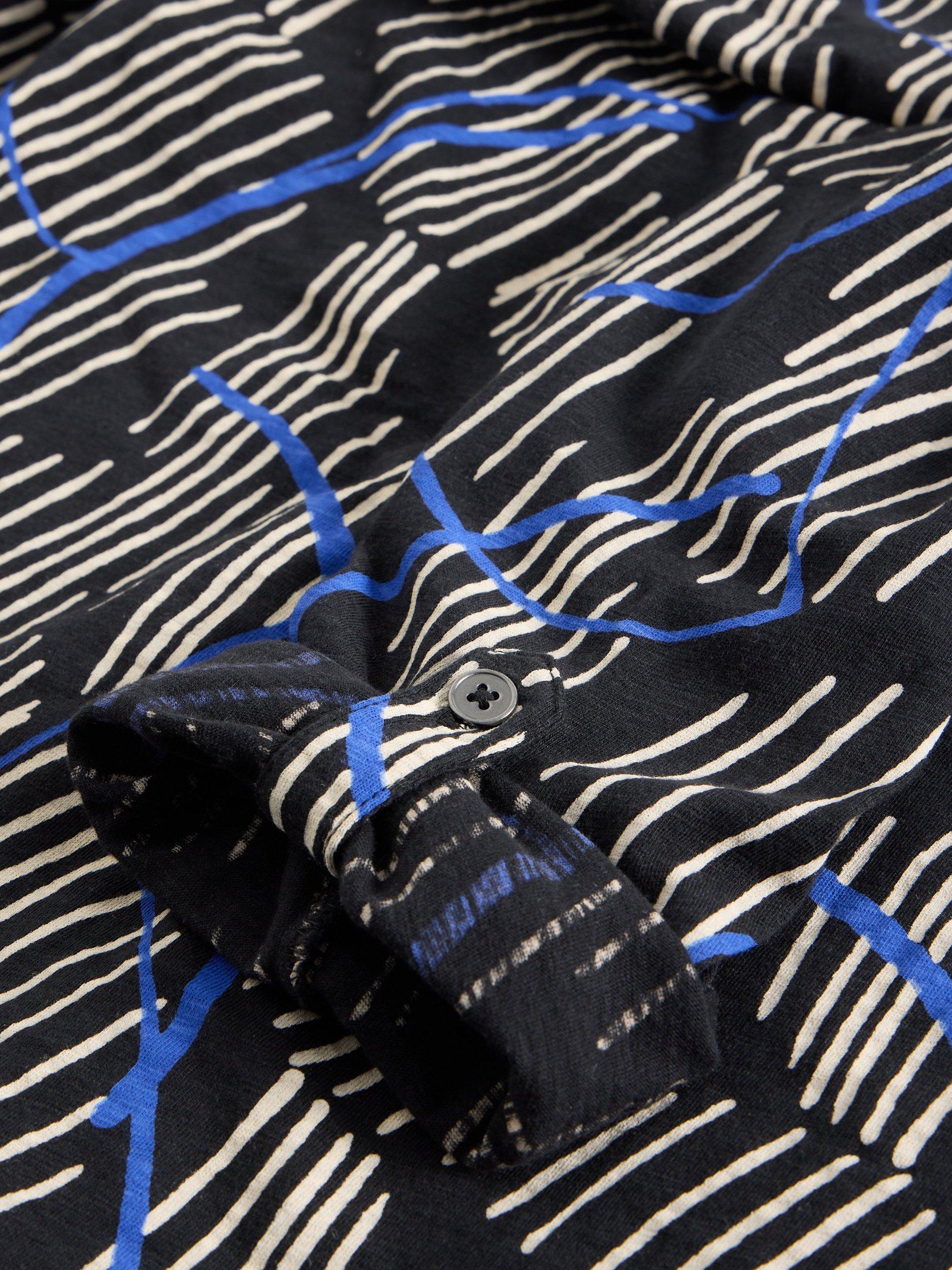 Product image 6 of 6, which shows White Stuff Annie Jersey Cotton Shirt, Black, 6