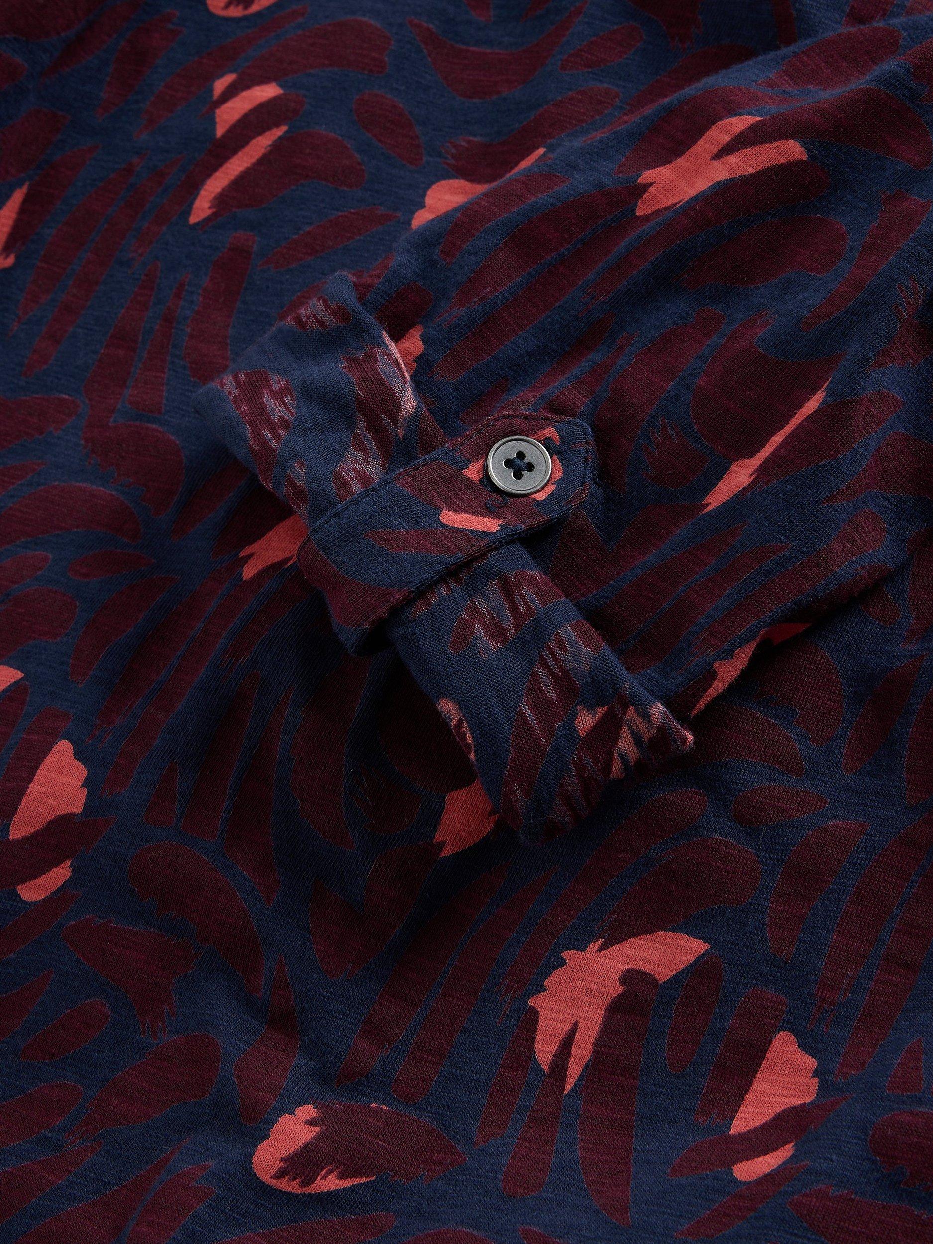 Product image 6 of 6, which shows White Stuff Annie Abstract Floral Shirt, Plum/Multi, 8