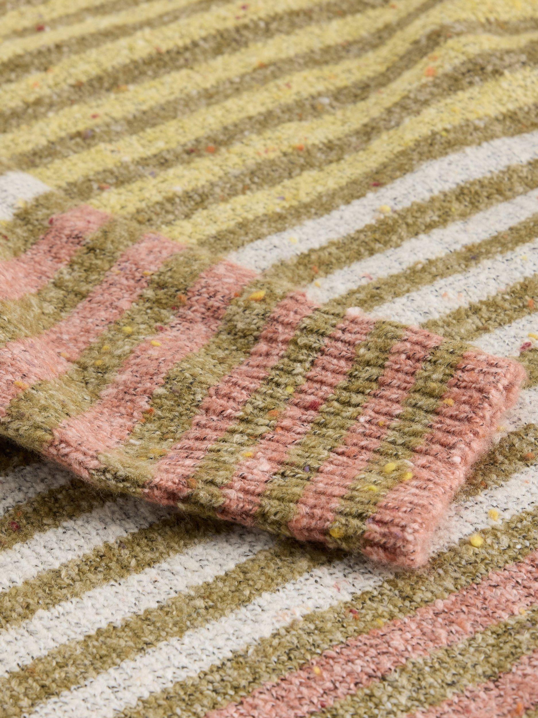 Product image 6 of 6, which shows White Stuff Talia Striped Cotton Blend Crew Neck Jumper, Yellow/Multi, 8